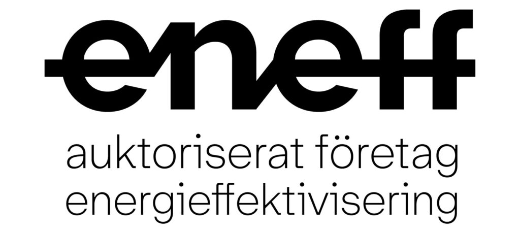 Logo Eneff visar att Memab är ett auktoriserat företag inom energieffektivisering